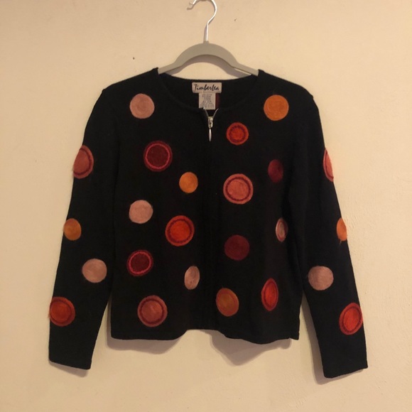 Polkadot zip cardigan - Picture 1 of 6